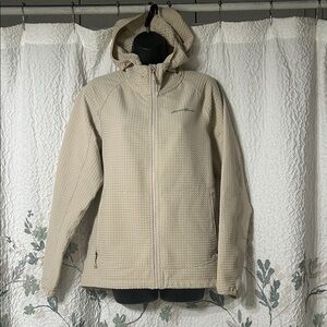 Eddie Bauer Light Tan Hooded Jacket